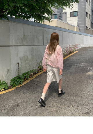 Solid hooded jacket