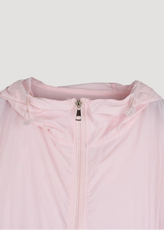 Solid hooded jacket