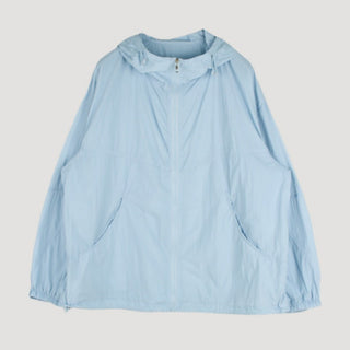 Solid hooded jacket