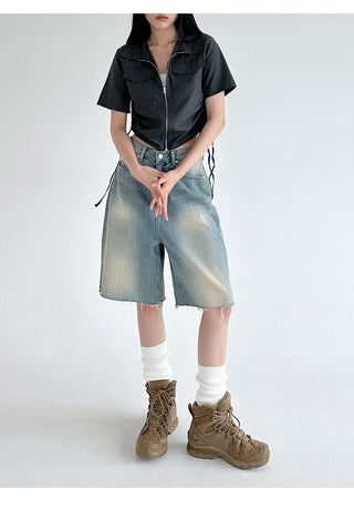 Stand collar workcoat jacket