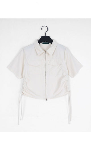Stand collar workcoat jacket