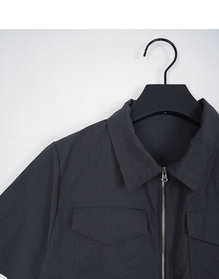 Stand collar workcoat jacket