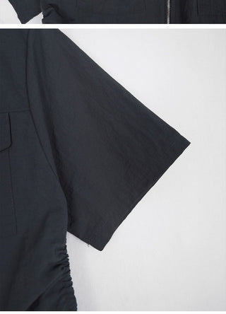 Stand collar workcoat jacket