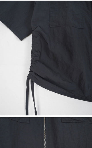 Stand collar workcoat jacket