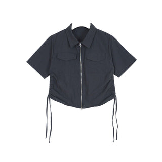 Stand collar workcoat jacket