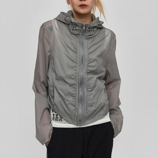 Korean hooded suncoat jacket