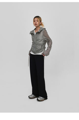 Korean hooded suncoat jacket
