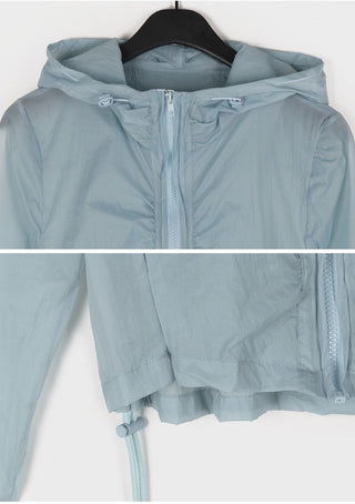 Korean hooded suncoat jacket