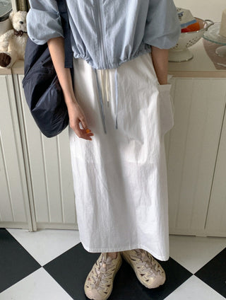 Lace-up short suncoat jacket