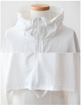 Lace-up short suncoat jacket