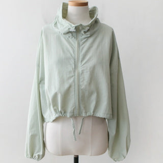 Lace-up short suncoat jacket
