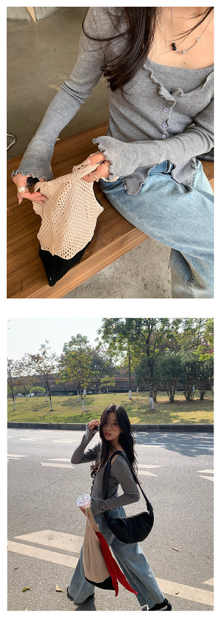 Wooden ear sweater
