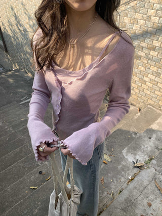 Wooden ear sweater