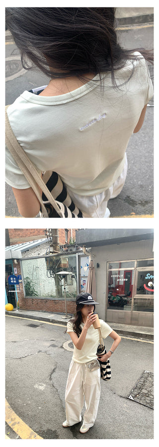 Back embroidered top