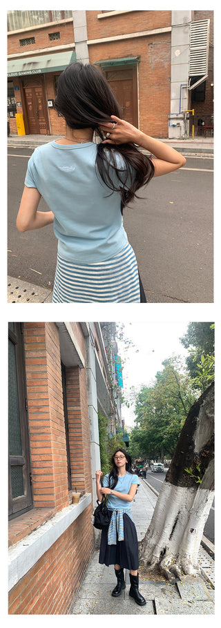 Back embroidered top
