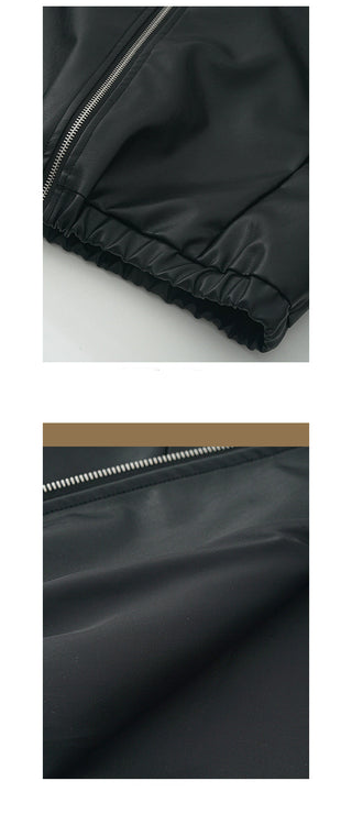 PU leather jacket