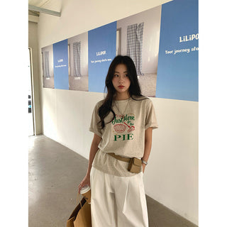 Letter print tee