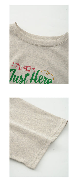 Letter print tee