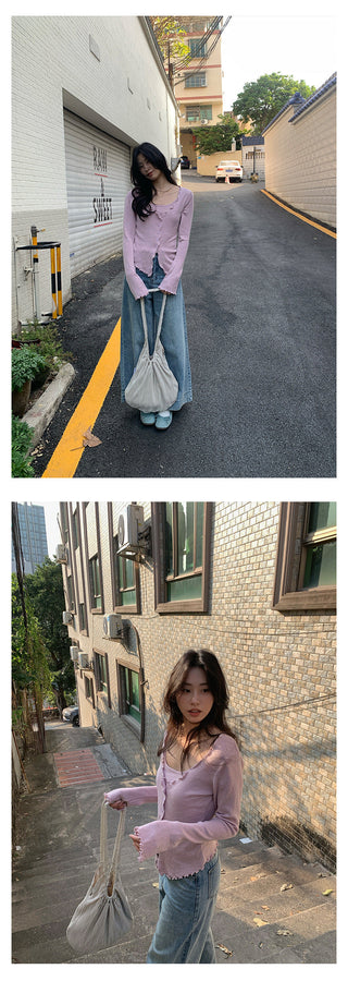 Belted wide-leg jeans