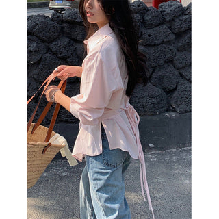 Fake two piece shirt