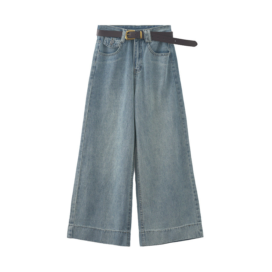 Belted wide-leg jeans – Uncut-Trends - Main Image