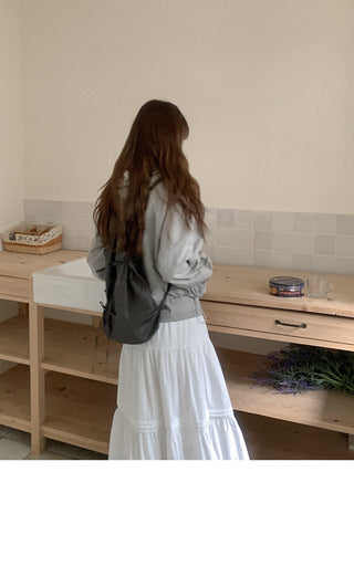 Lace hooded cardigan