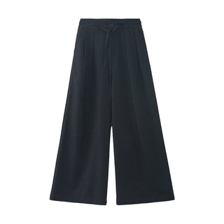 Lace-up wide-leg pants