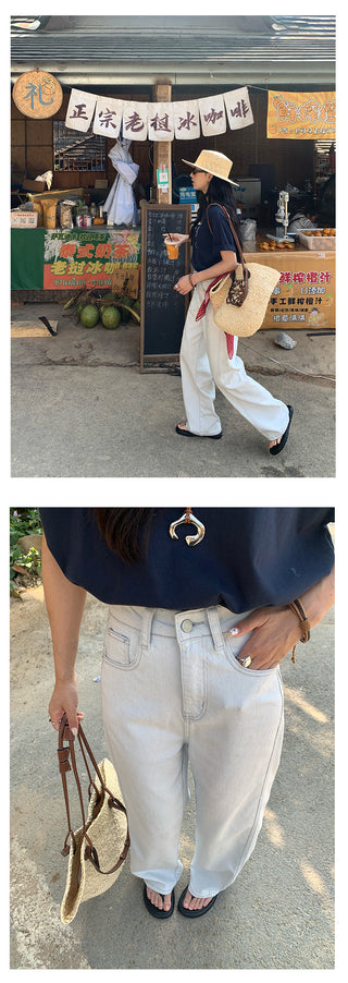 High waist jeans