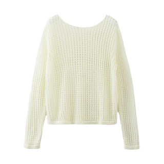 Hollow-out sweater