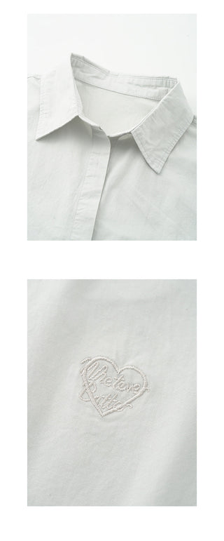 Love embroidered shirt