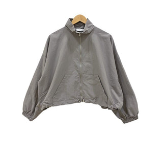 Pure color zipper jacket