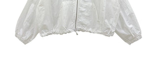 Pure color zipper jacket