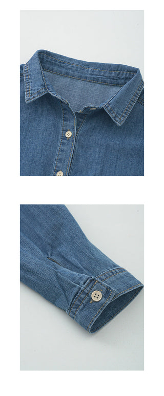Washed denim shirt