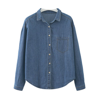 Washed denim shirt