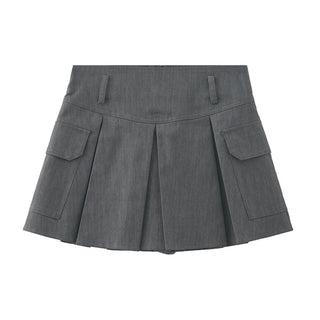 Pleated work skirt