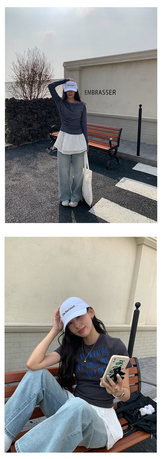 Pocket straight jeans