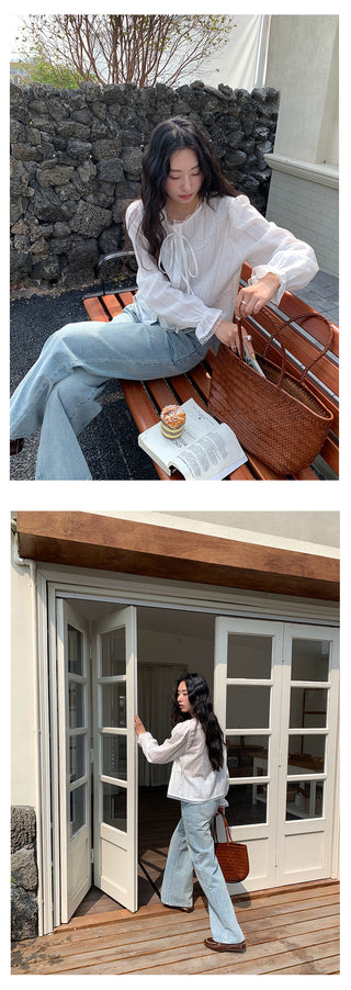 Pocket straight jeans