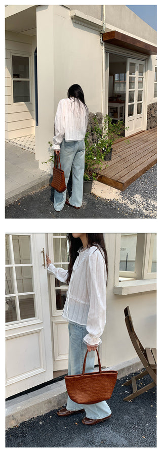 Pocket straight jeans