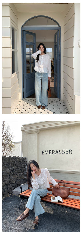 Pocket straight jeans