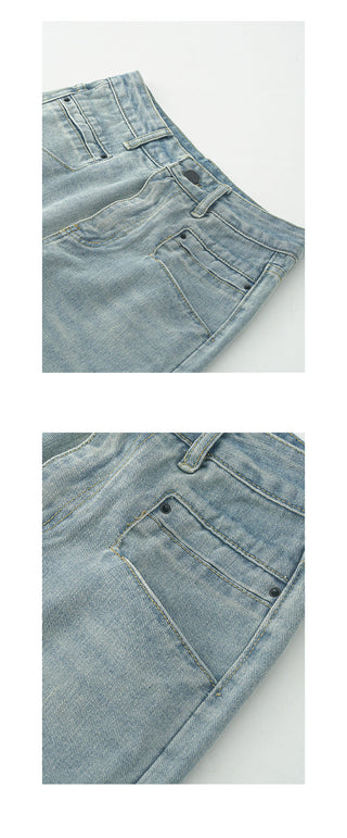Pocket straight jeans