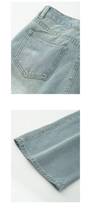 Pocket straight jeans