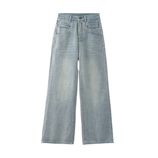 Pocket straight jeans