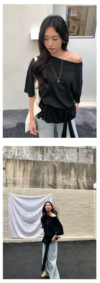 Lace off-shoulder top