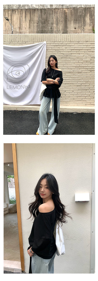 Lace off-shoulder top