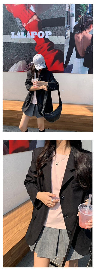 V-neck suit jacket