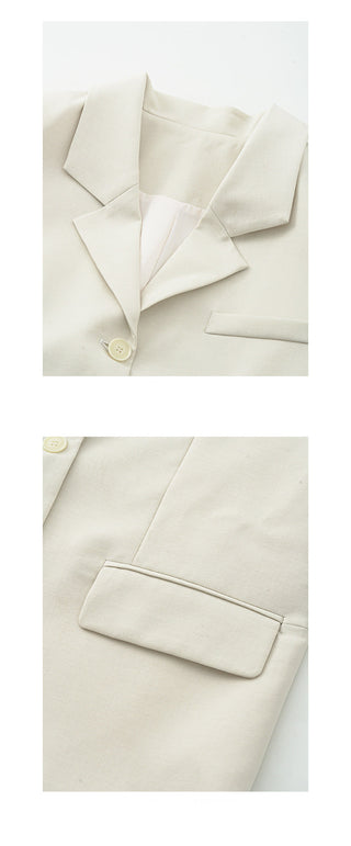 V-neck suit jacket