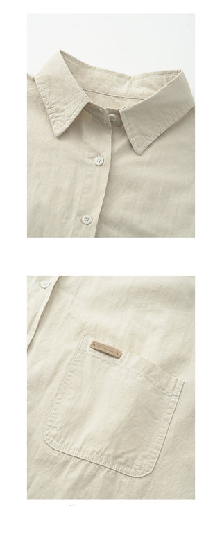 Leather tag shirt