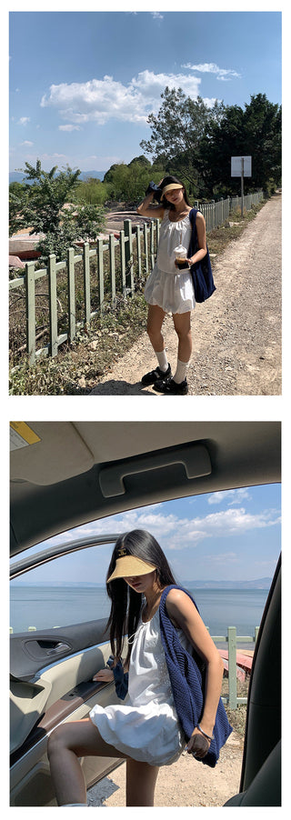 Wooden ear vest skirt