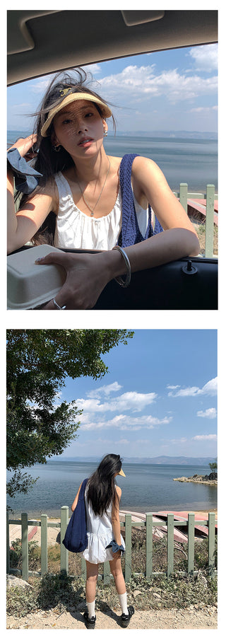 Wooden ear vest skirt