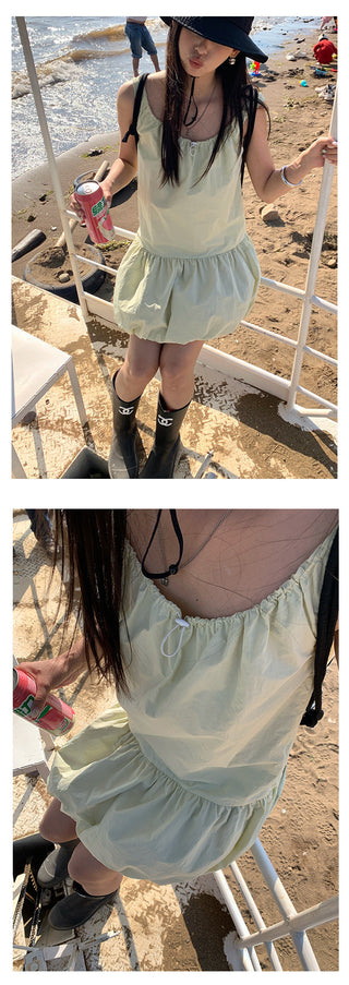 Wooden ear vest skirt